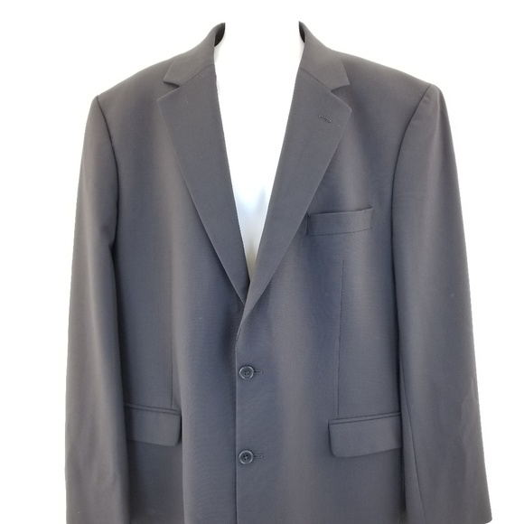 Brooks Brothers 346 Mens 45L Wool Blend Navy Blue - Picture 1 of 8